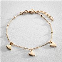 Revere Gold Plated Sterling Silver Heart Bracelet