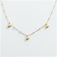 Revere 9ct Gold Plated Sterling Silver Heart Necklace