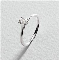 Pure Brilliance 9ct White Gold 0.25ct Diamond Ring - Size K