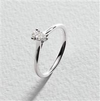 Pure Brilliance 9ct White Gold 0.25ct Lab Diamond Ring - N