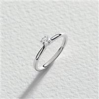 Pure Brilliance 9ct White Gold 0.25ct Diamond Ring - Size I