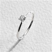 Pure Brilliance 9ct White Gold 0.25ct Lab Diamond Ring - I