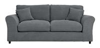 Argos Home Harry Fabric 3 Seater Sofa - Charcoal