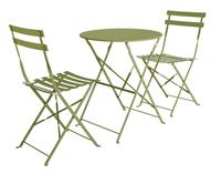 Habitat Eve 2 Seater Metal Garden Bistro Set - Green