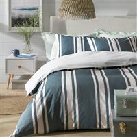 Habitat Cotton Coastal Stripe Blue Bedding Set - Single