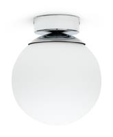 Habitat Opal Glass Bathroom Flush Ceiling Light - White