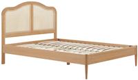 Birlea Leonie Double Rattan Bed Frame - Oak