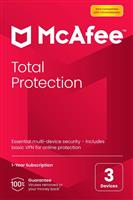 McAfee Total Protection 1 Year 3 Device