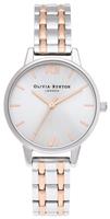 Olivia Burton Silver Carnation Gold Bracelet Watch