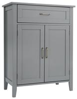 Teamson Home Mercer 2 Door 1 Drawer Cabinet - Grey