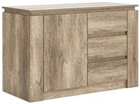 GFW Canyon 1 Door 3 Drawer Sideboard - Oak