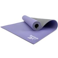 Reebok 6mm PVC Yoga Exercise Mat - Purple and Grey