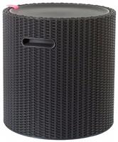 Keter 39L Cool Stool - Dark Grey