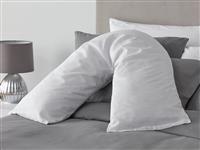 Habitat V Shaped Support Pillow with Pillowcase - White