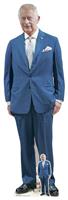 Star Cutouts King Charles Blue Suit Cardboard Cutout