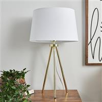 BHS Louisa Large Table Lamp - Brass