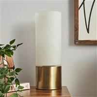 BHS Tyrrel Cylinder Touch Table Lamp - Brass