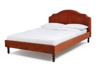 Habitat Sophia Double Velvet Bed Frame - Orange