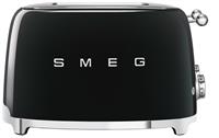 Smeg TSF03BLUK 50's Style Retro 4 Slice Toaster - Black