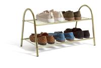 Habitat Boutique 2 Tire Shoe Rack - Gold