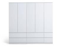 Habitat Jenson 5 Door Wardrobe - White