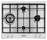 Smeg Cucina P261XGH 60cm Gas Hob - Stainless Steel