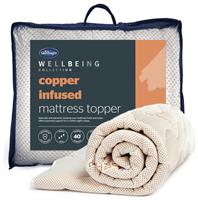 Silentnight Wellbeing Copper Infused Mattress Topper- Double