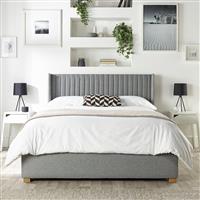 CL Soho Twill Double Ottoman Bedframe - Grey