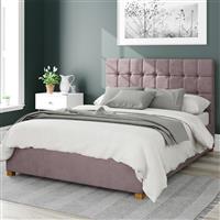 Aspire Sinatra Velvet Superking Ottoman Bedframe - Blush