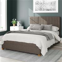 Aspire Grant Weave Double Ottoman Bedframe - Slate