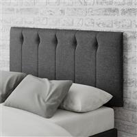 Aspire Hepburn Twill Kingsize Headboard - Charcoal