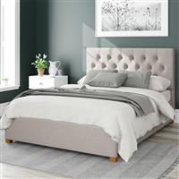 Aspire Olivier Linen Superking Ottoman Bedframe - Off White