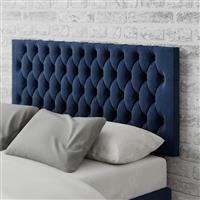 Aspire Monroe Velvet Superking Headboard - Navy