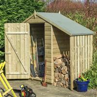 Rowlinson Shiplap Oxford Shed with Lean To - 4x3ft
