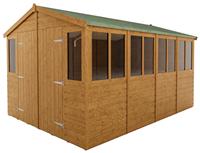 Rowlinson Shiplap Workshop Shed - 9x12ft