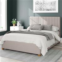 Aspire Grant Linen Kingsize Ottoman Bedframe - Off White