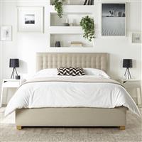 CL Opulence Twill Double Ottoman Bedframe - Natural