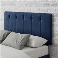 Aspire Hepburn Velvet Kingsize Headboard - Navy
