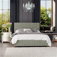 LLB Estella Velvet Small Double Ottoman Bedframe - Duck Egg