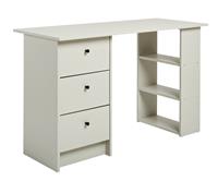 Argos Home Malibu 3 Drawer Office Desk - Light Grey