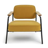 Habitat Jesper Fabric Accent Chair - Yellow