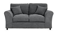 Argos Home Harry Fabric 2 Seater Sofa-Charcoal