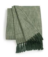 Habitat Woven Throw - Green - 125x150cm