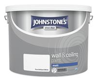 Johnstones Wall and Ceiling Matt Paint 10L - Brilliant White