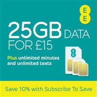 EE Pay As You Go 25GB SIM Card