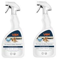 Vax Pet Stain & Odour Remover 0.5L - Pack of 2
