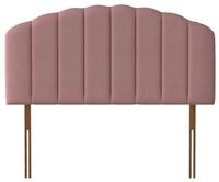 Silentnight Merlin Velvet Kingsize Headboard-Dusky Pink