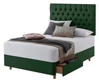 Silentnight Sassaria Kingsize 2 Drawer Divan Set - Green