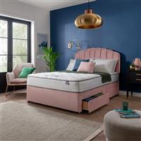 Silentnight Middleton Double Memory 2 Drawer Divan Bed- Pink