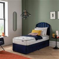 Silentnight Middleton Single Comfort Divan Bed - Blue